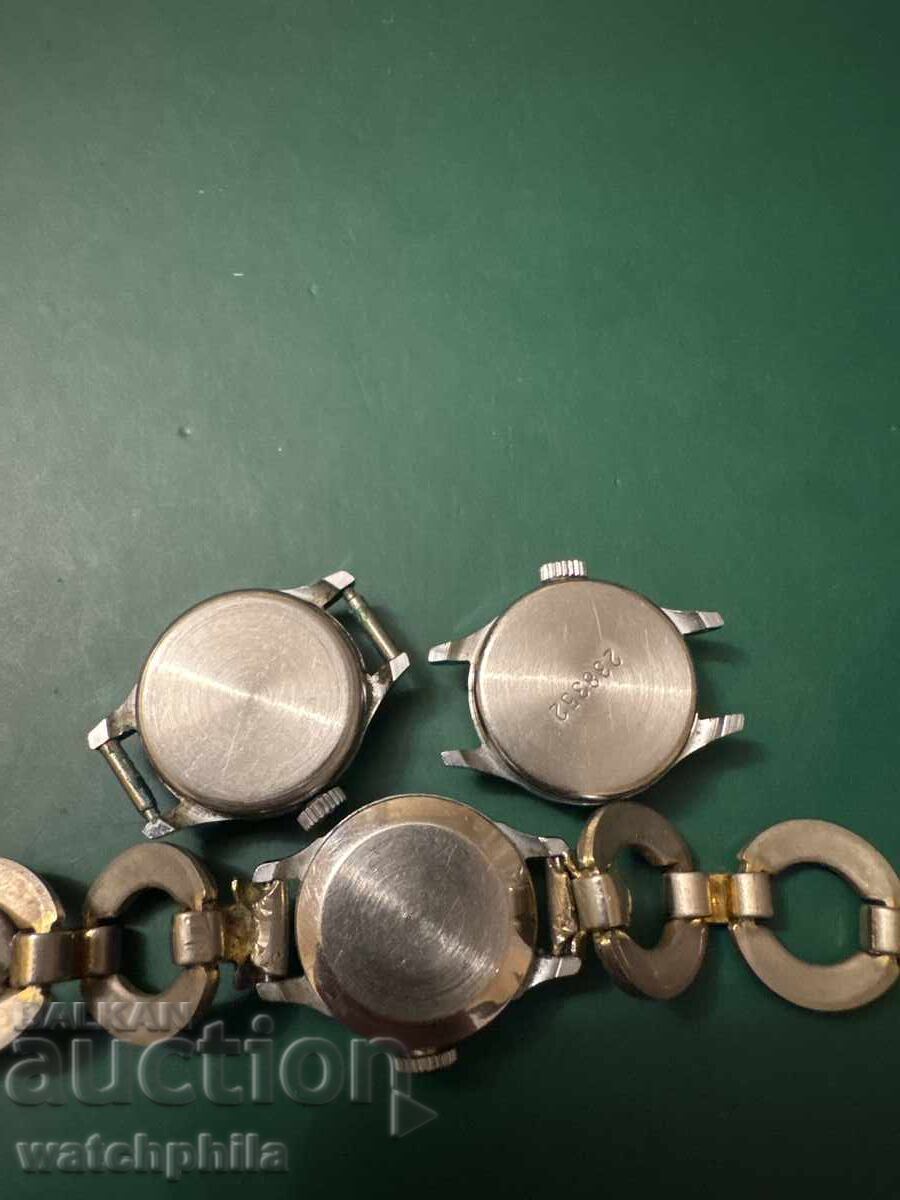 Παράδοση Τσάικα Sekonda σοβιετικά γυναικεία ρολόγια. Άριστα. 3 τμχ