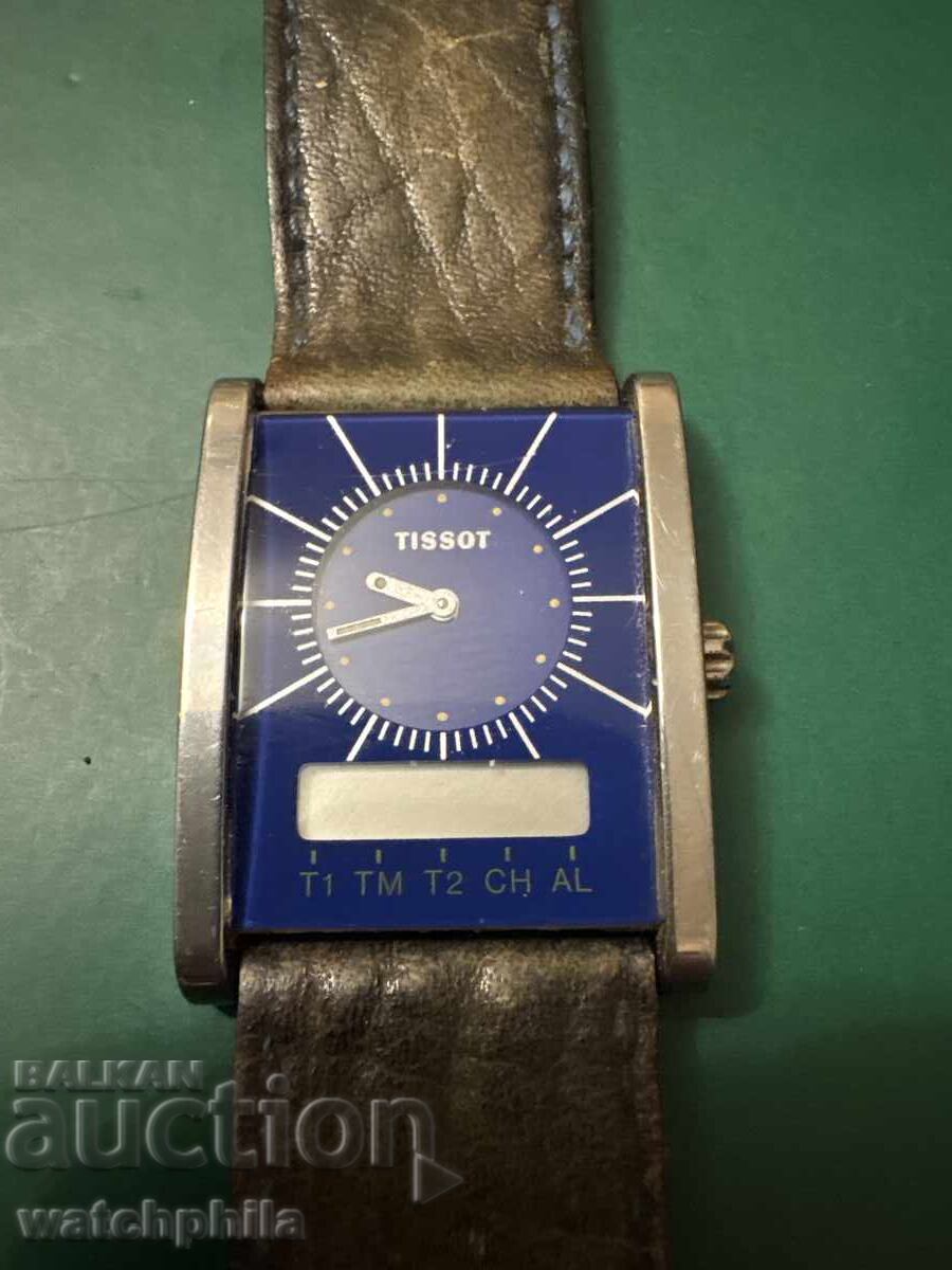 Аукцион Tissot two timer швейцарски мъжки часовник. Рядък