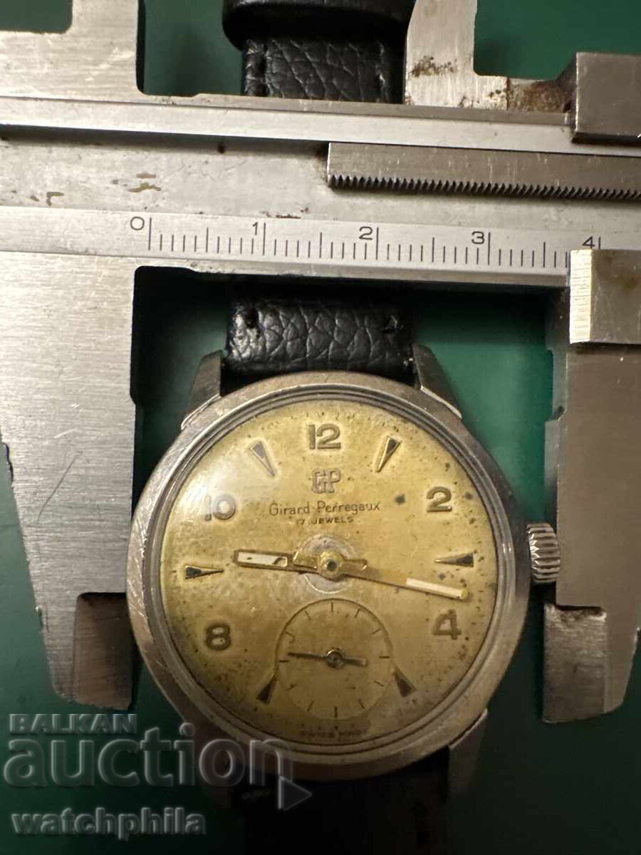 Girard Perregaux ανδρικό ρολόι στρατιωτικού τύπου. Σπάνιο. Λειτουργεί - 7