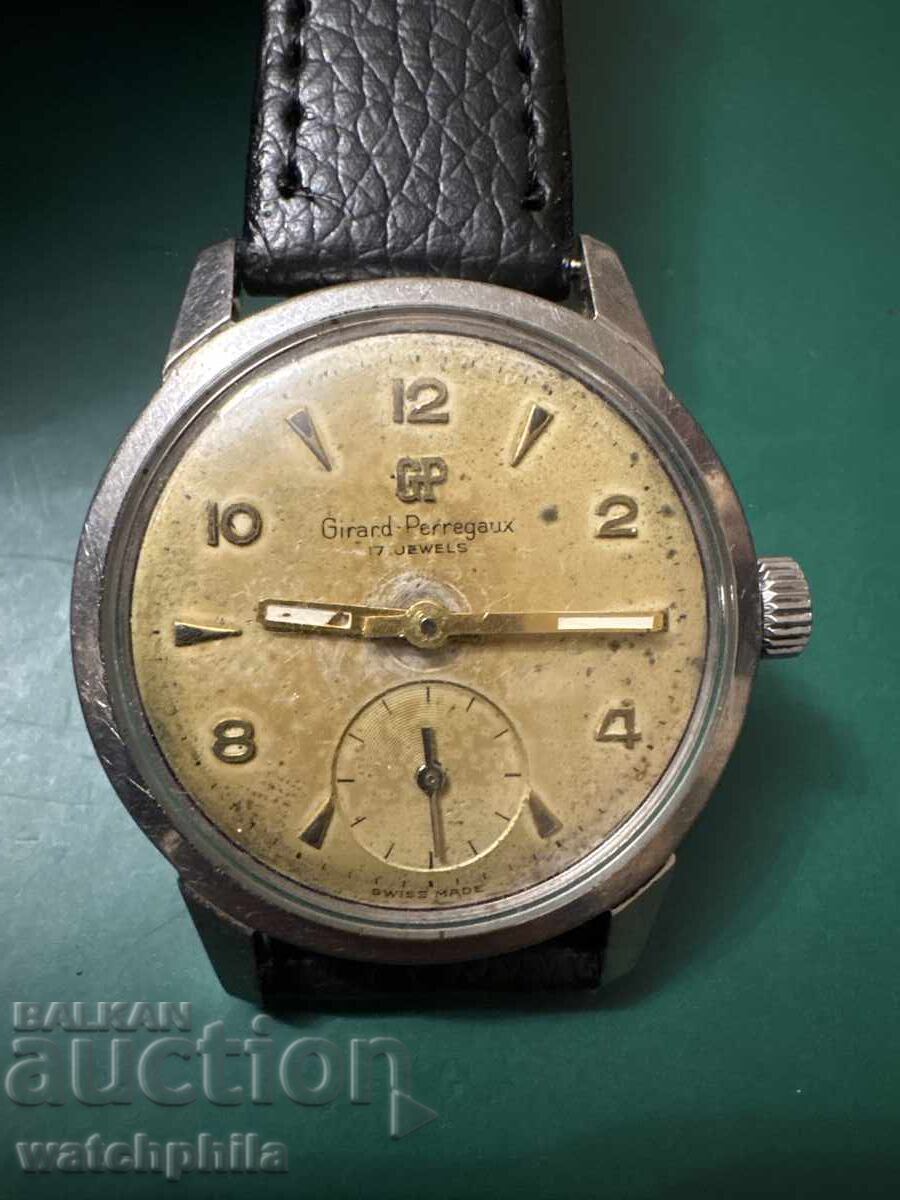 Girard Perregaux ανδρικό ρολόι στρατιωτικού τύπου. Σπάνιο. Λειτουργεί