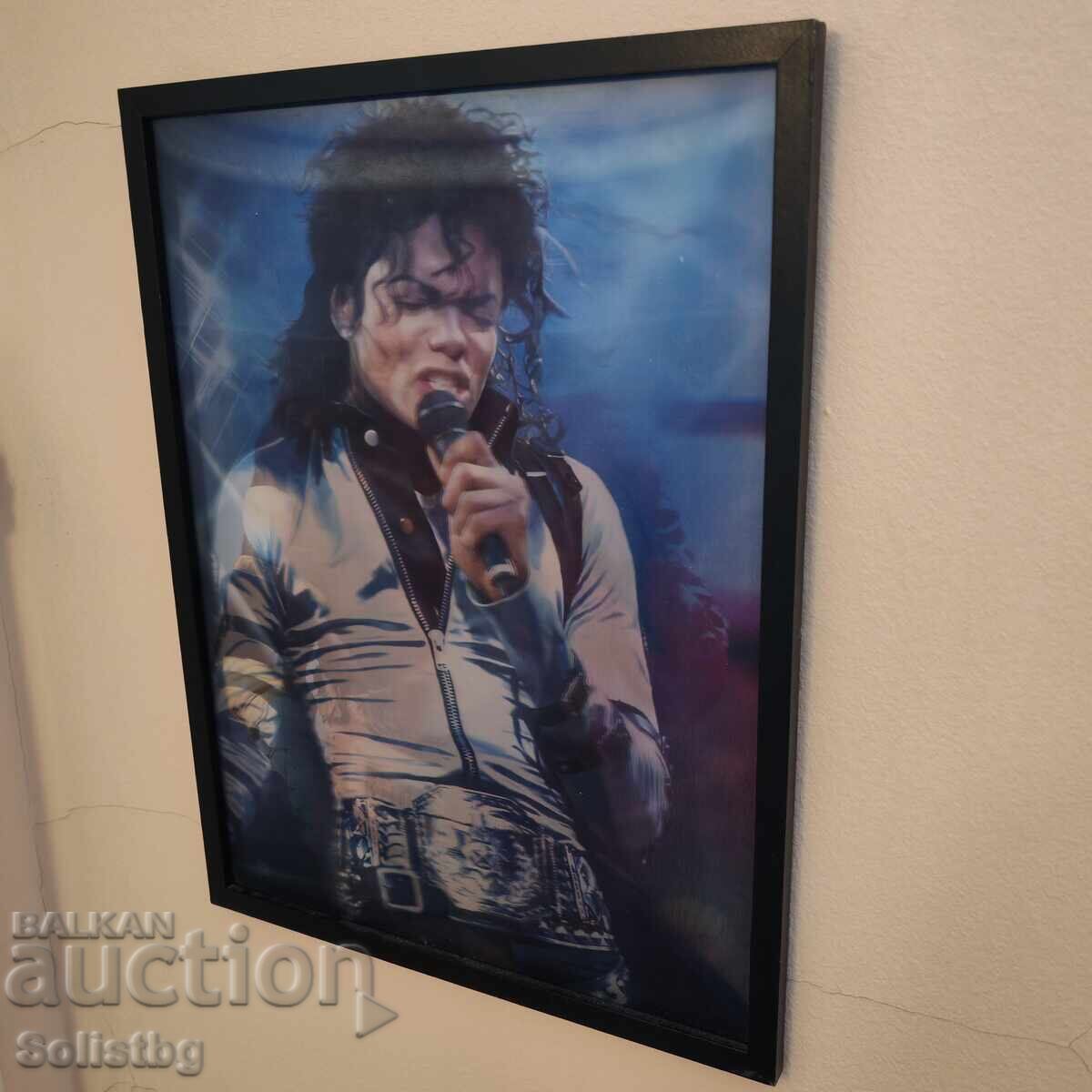 Poster 3D înrămat, tablou cu Michael Jackson cu preț € 80.00 | 156.47 BGN