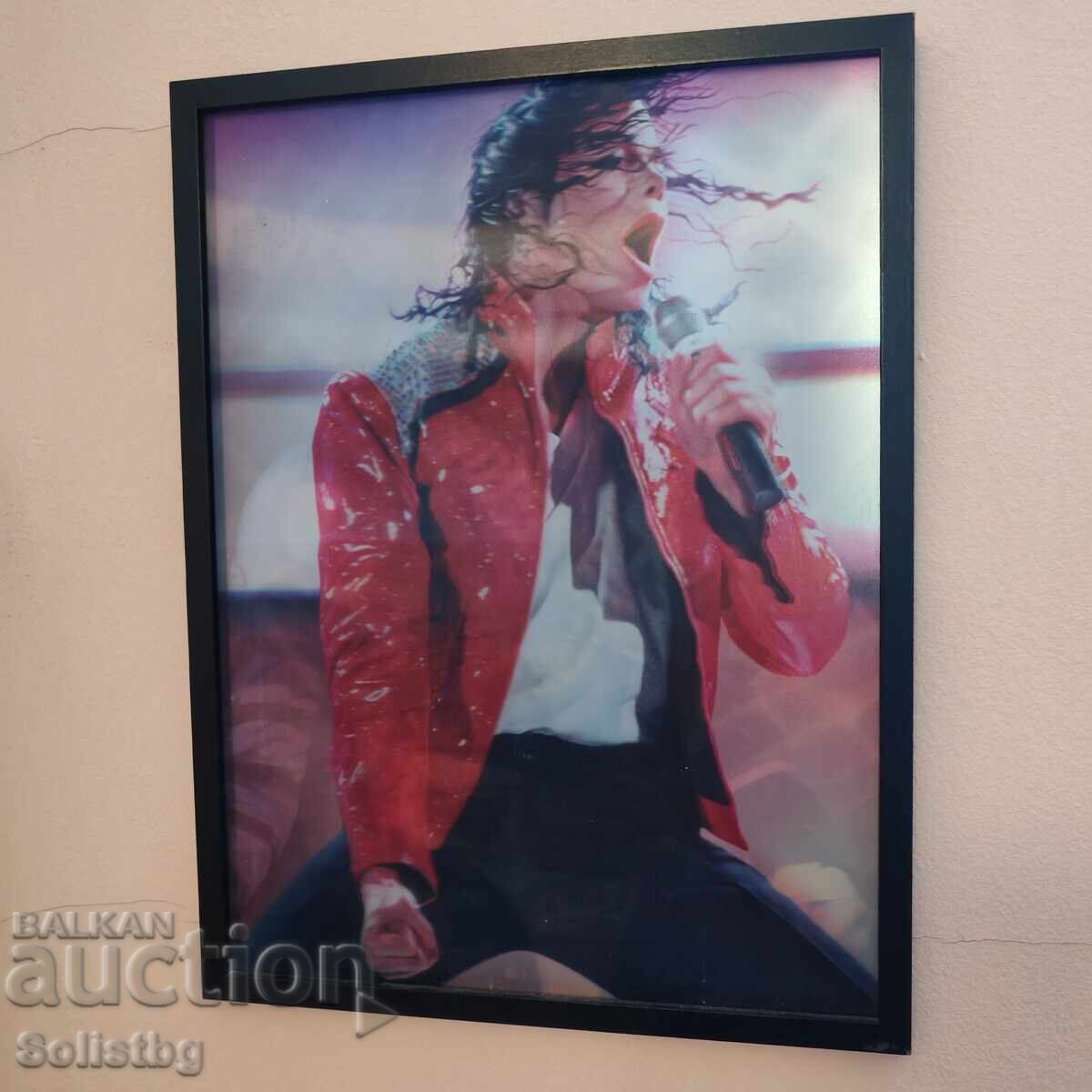 Livrarea Poster 3D înrămat, tablou cu Michael Jackson