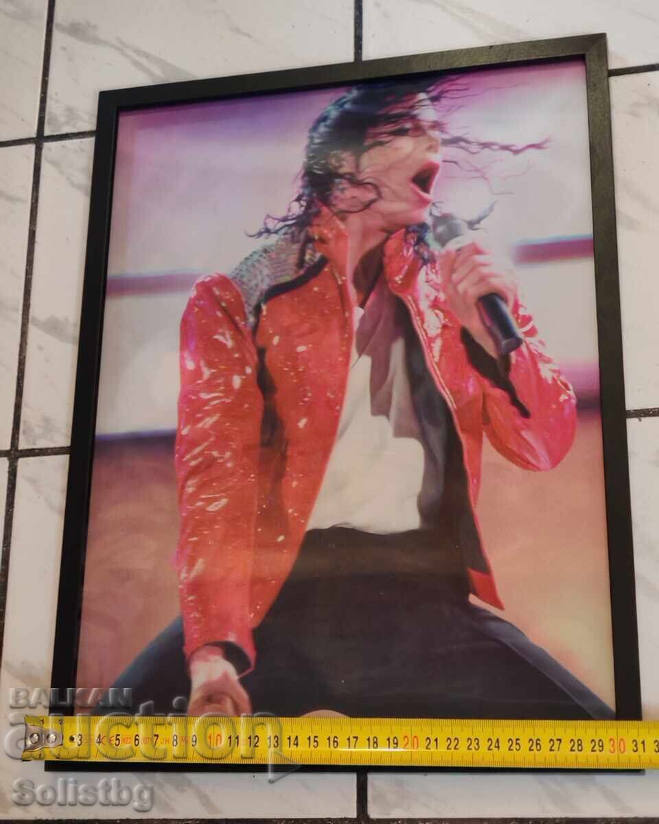 Poster 3D înrămat, tablou cu Michael Jackson - 6