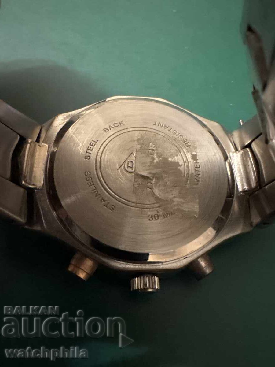 Παράδοση Dunlop χρονογράφος, σπάνιο ελβετικό ανδρικό ρολόι, άριστο