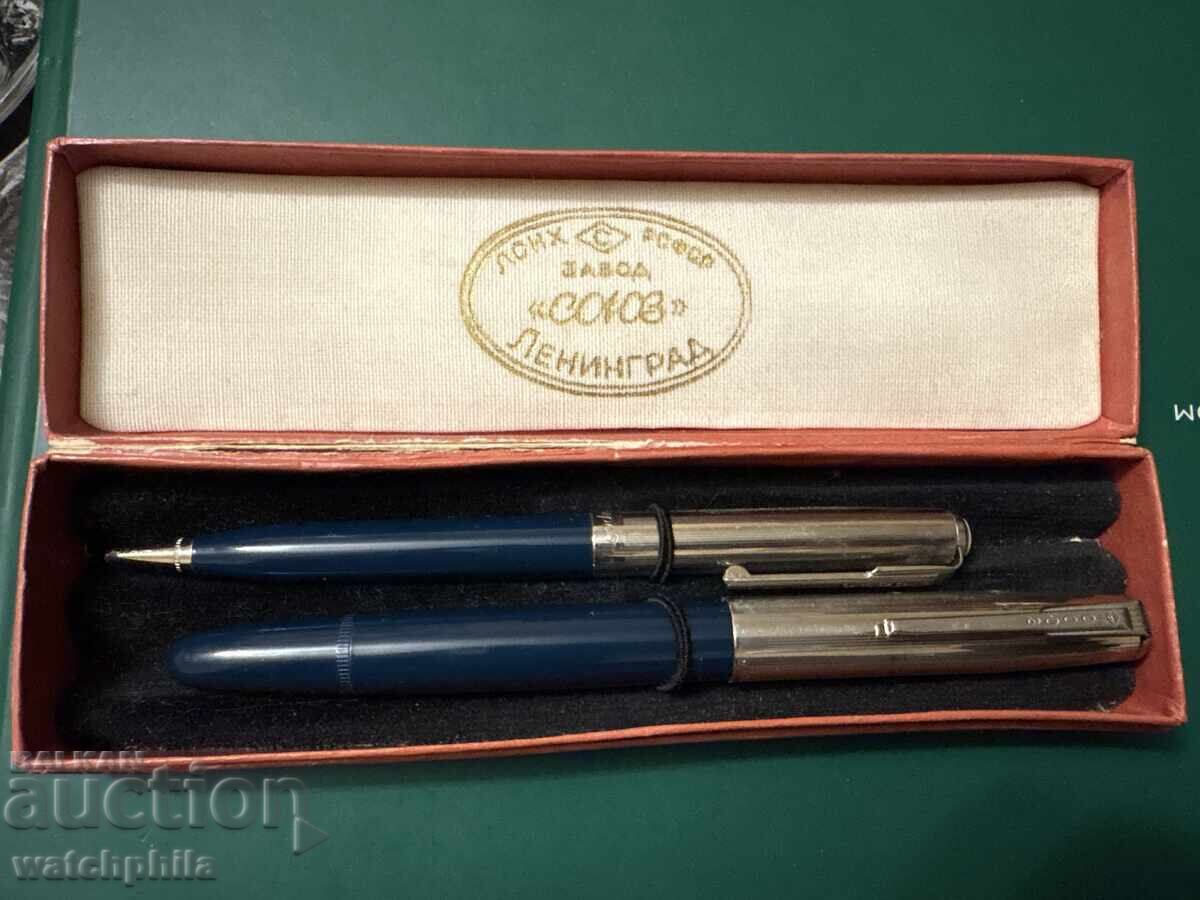 Σετ σοβιετικής πένας και μολυβιού Λένινγκραντ. Άριστα