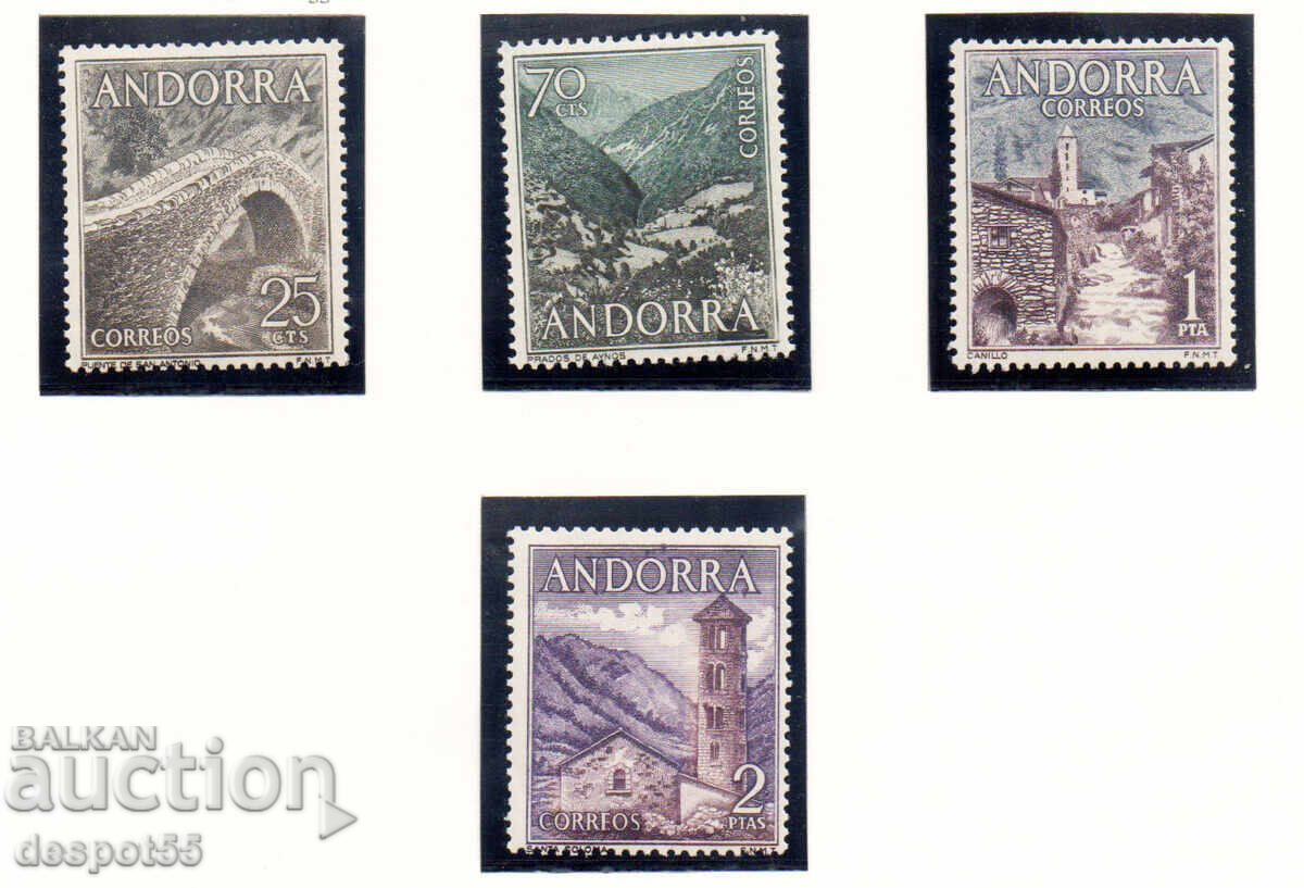 1963. Andorra (Span.). Peisaje 1963. Andorra (Span.). Peisaje