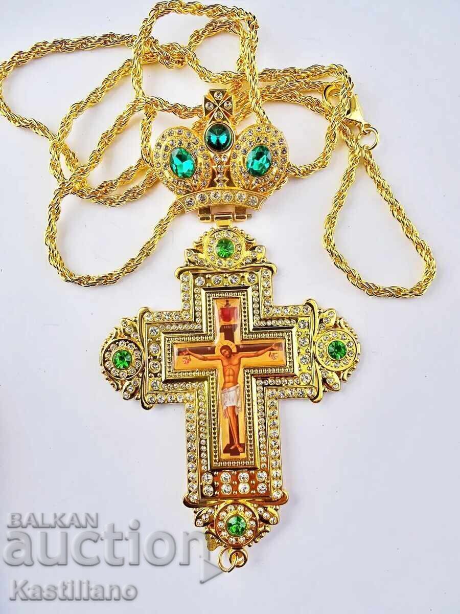 Nouă Cruce Preoțească Ortodoxă de Piept №10 - 7