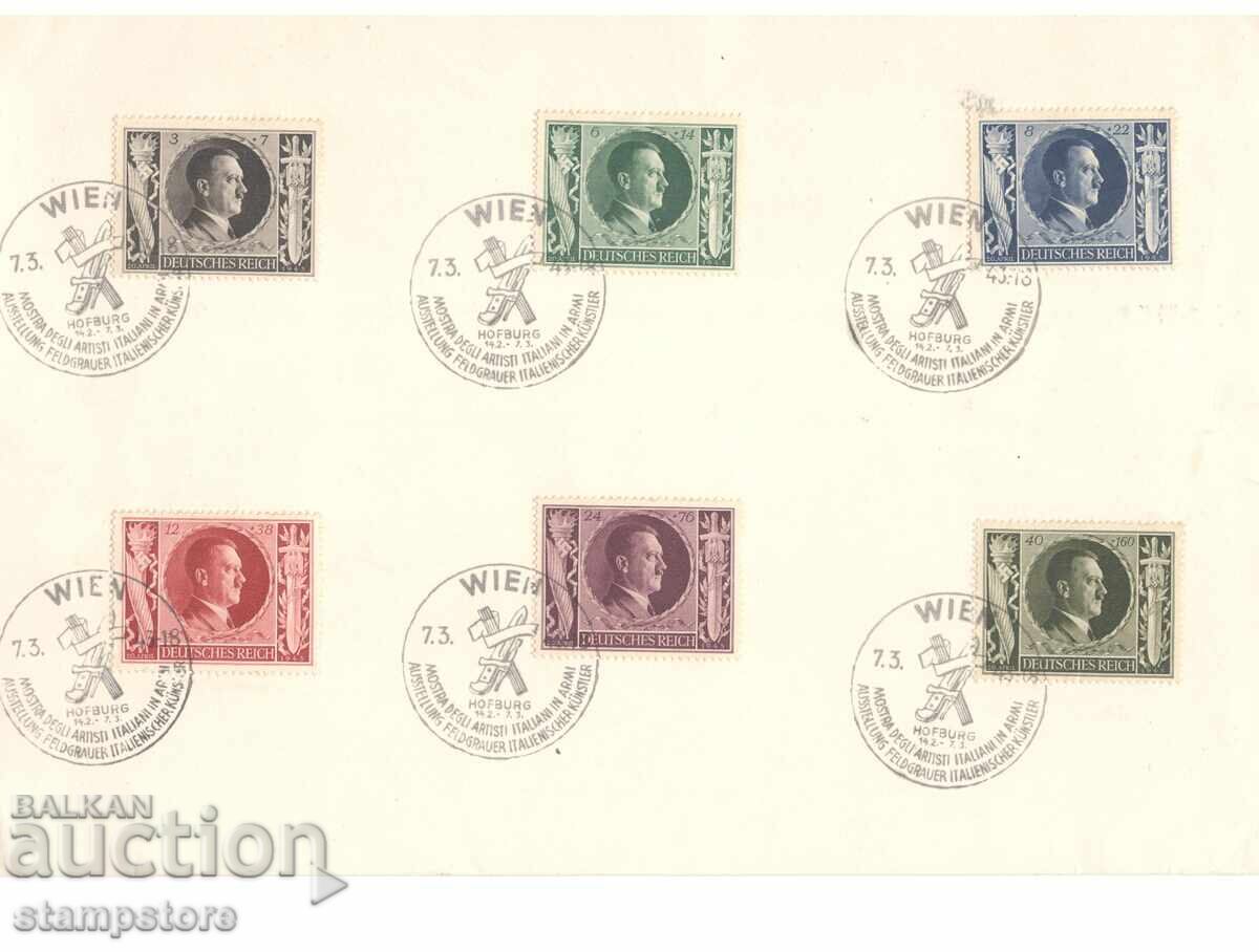 Κολλημένο χαρτόνι με πλήρη σειρά για τα γενέθλια του Φύρερ