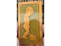 Toilet sign: Urinating little boy