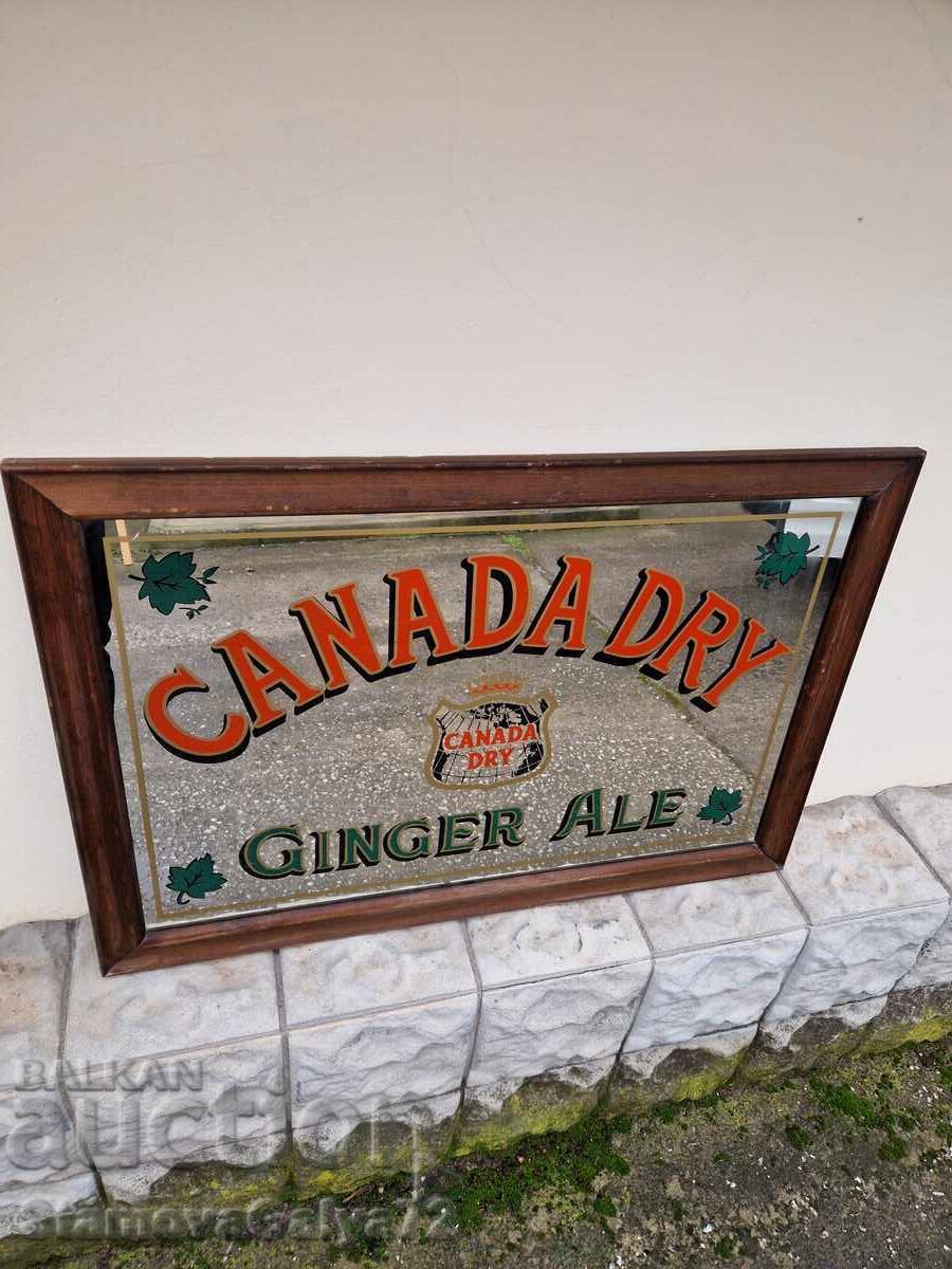 Εξαιρετικό μεγάλο αντίκα διαφημιστικό καθρέφτη - 7