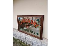 Oglindă publicitară antică, mare și grozavă