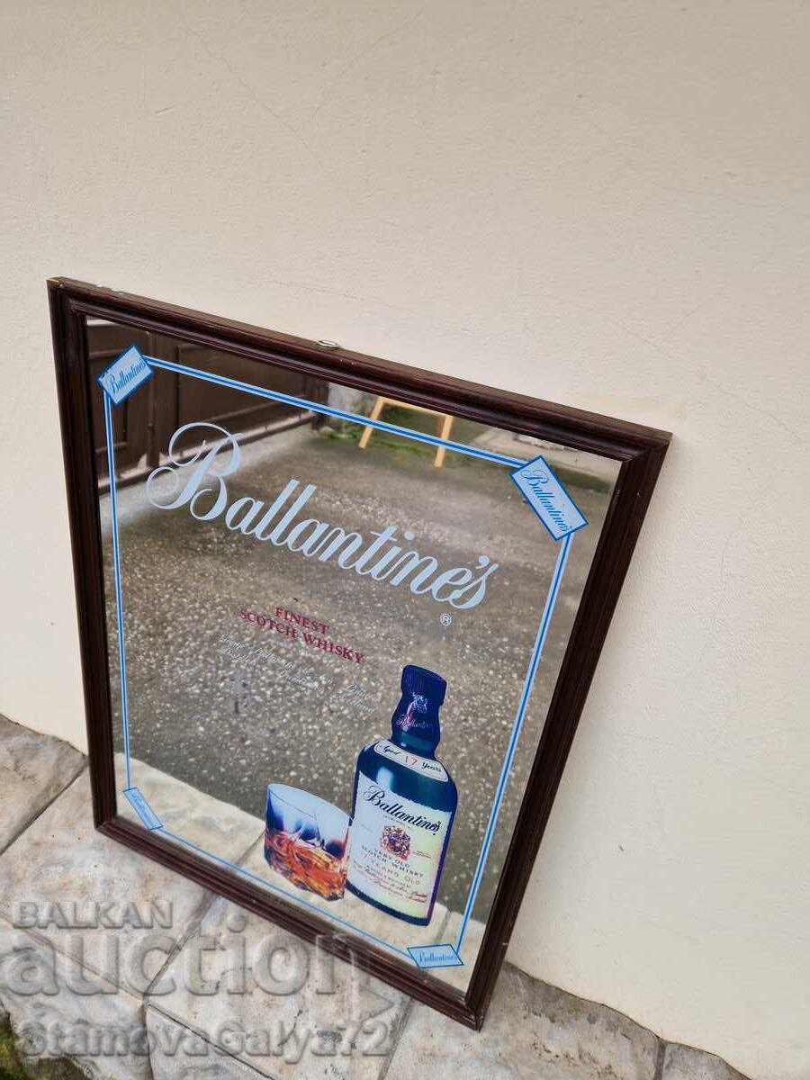 Auction  Beautiful antique advertising mirror