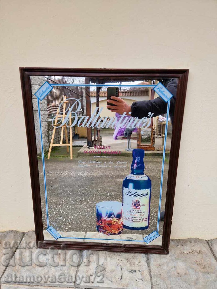Delivery of Beautiful antique advertising mirror