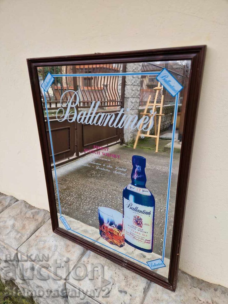 Beautiful antique advertising mirror