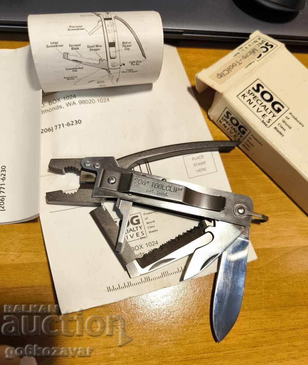 SOG ToolClip JAPAN RRRRR Cuțit Rar ! Nou-nouț ! cu preț € 190.00 | 371.61 BGN SOG ToolClip JAPAN RRRRR Cuțit Rar ! Nou-nouț ! cu preț € 190.00 | 371.61 BGN