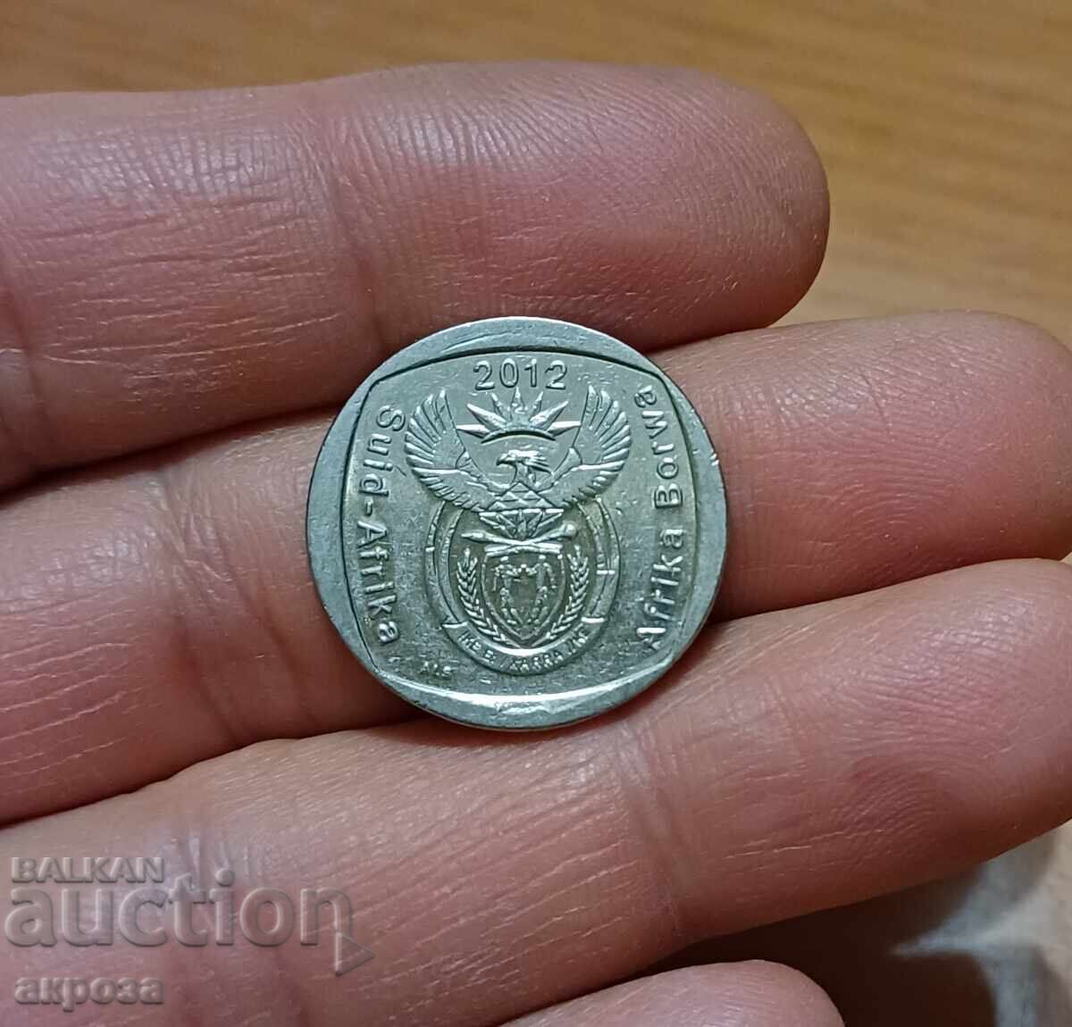 2 rand Africa de Sud 2012 cu preț € 1.01 | 1.98 BGN 2 rand Africa de Sud 2012 cu preț € 1.01 | 1.98 BGN