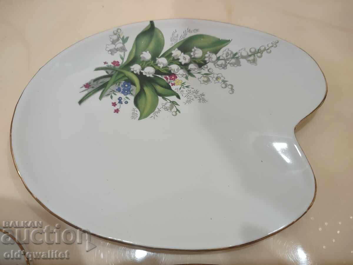 Beautiful triple porcelain set, Lily of the Valley, marked - 5