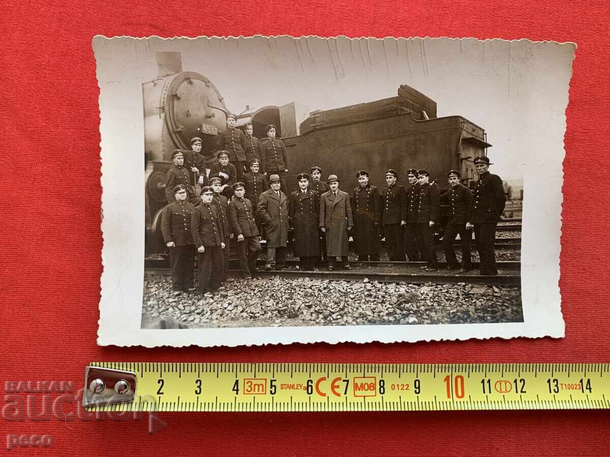Feroviari Locomotiva fotografie veche - 5