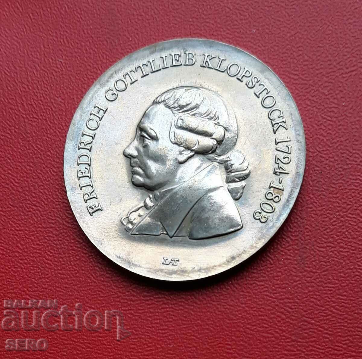 Germany-GDR-5 stamps 1978-Friedrich Klopstock-poet and playwright