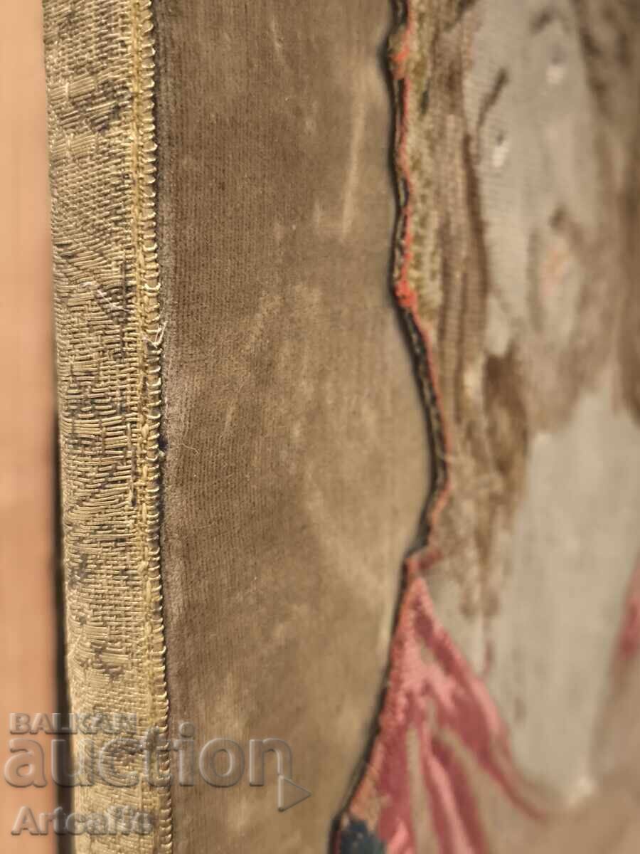 Antique Religious Tapestries Jesus Christ and Virgin Mary - 5 Antique Religious Tapestries Jesus Christ and Virgin Mary - 5