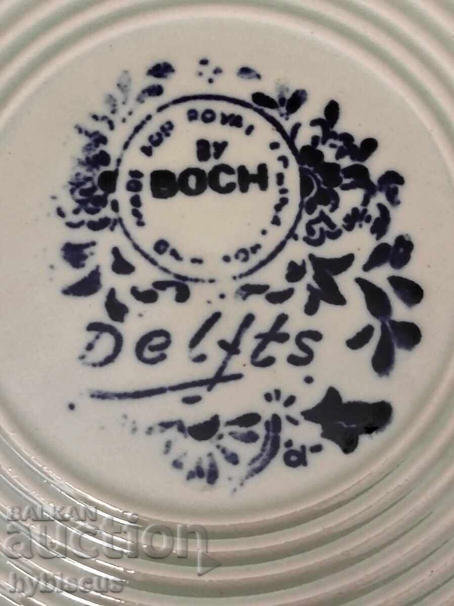 Αντίκα διακοσμητικό πιάτο BOCH Belgium Delfts με τιμή € 15.00 | 29.34 BGN