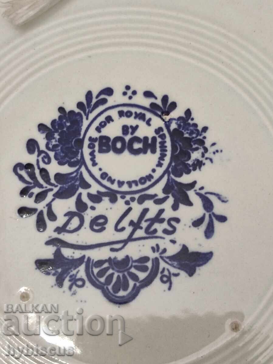 Винтидж декоративна чиния Boch Belgium Delfts с цена € 19.00 | 37.16 лв.