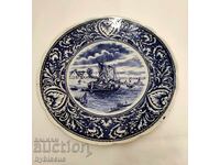 Βίντατζ διακοσμητικό πιάτο Boch Belgium Delfts