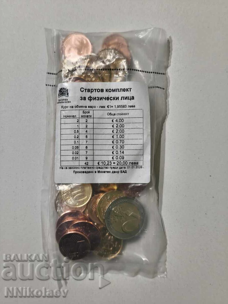 BNB startov paket komplekt bŭlgarski evro moneti 2026 g. UNC με τιμή € 15.00 | 29.34 BGN