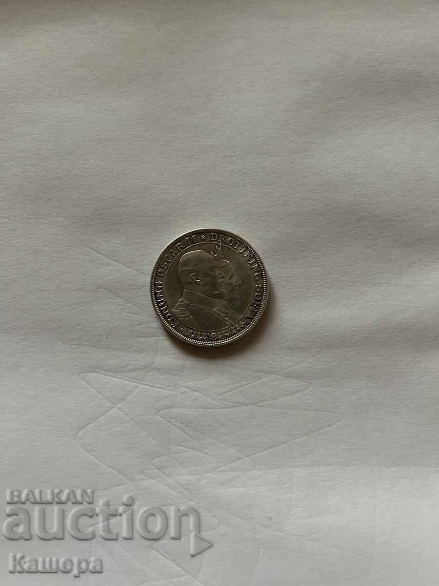 2 σουηδικές κορώνες 1907