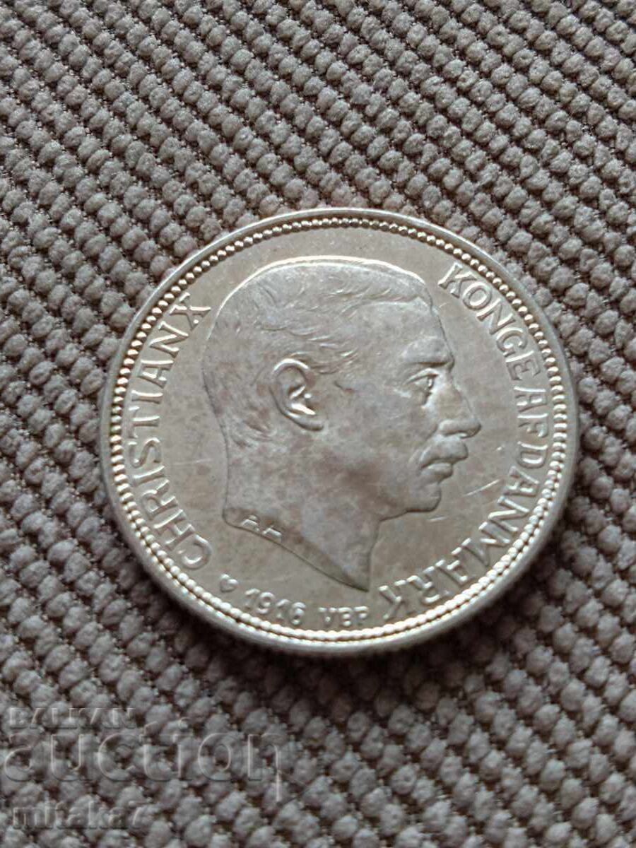 2 coroane 1916, Danemarca 2 coroane 1916, Danemarca