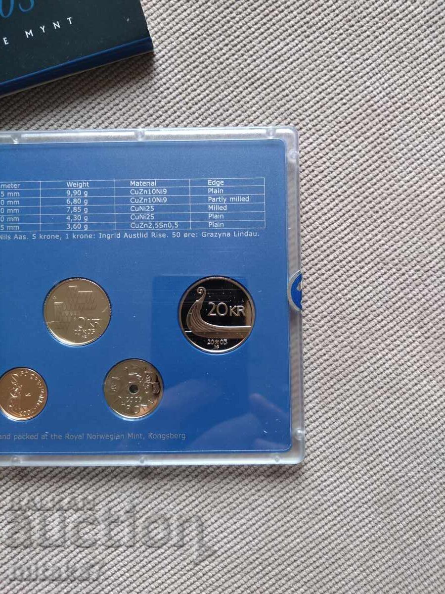 Coin set, Norway, 2003. - 5
