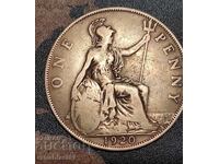 Νόμισμα Ηνωμένου Βασιλείου 1 πένι, 1920