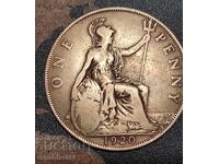 Νόμισμα Ηνωμένου Βασιλείου 1 πένι, 1920