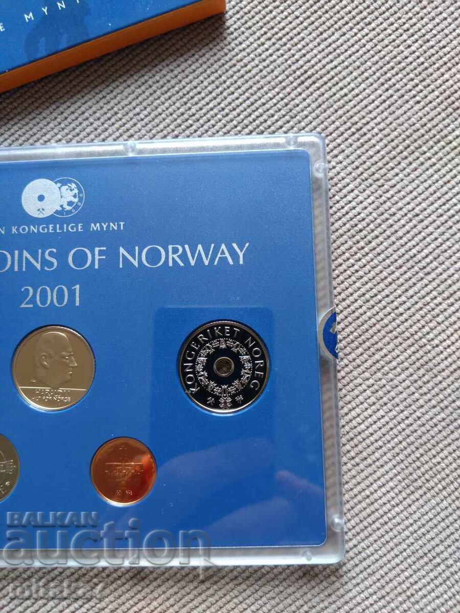 Auction  Set of coins, Norway, 2001.