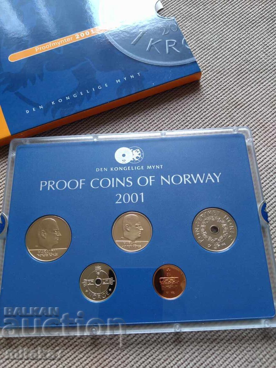 Set of coins, Norway, 2001.