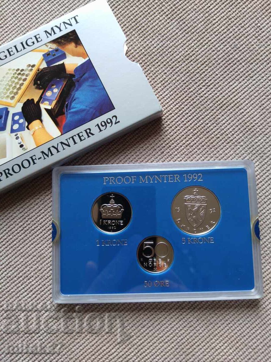 Licitație Set de monede, Norvegia, 1992