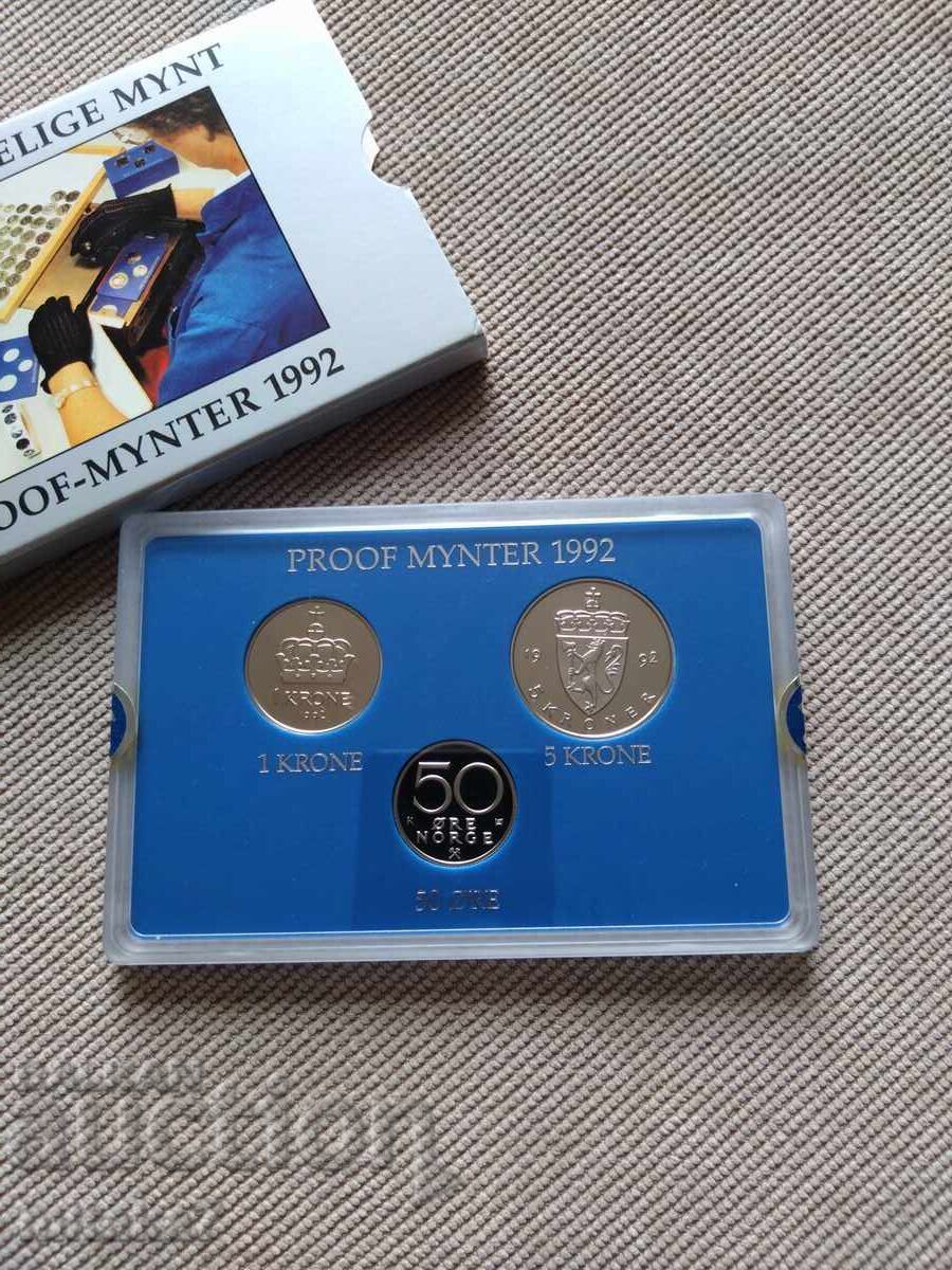 Set de monede, Norvegia, 1992
