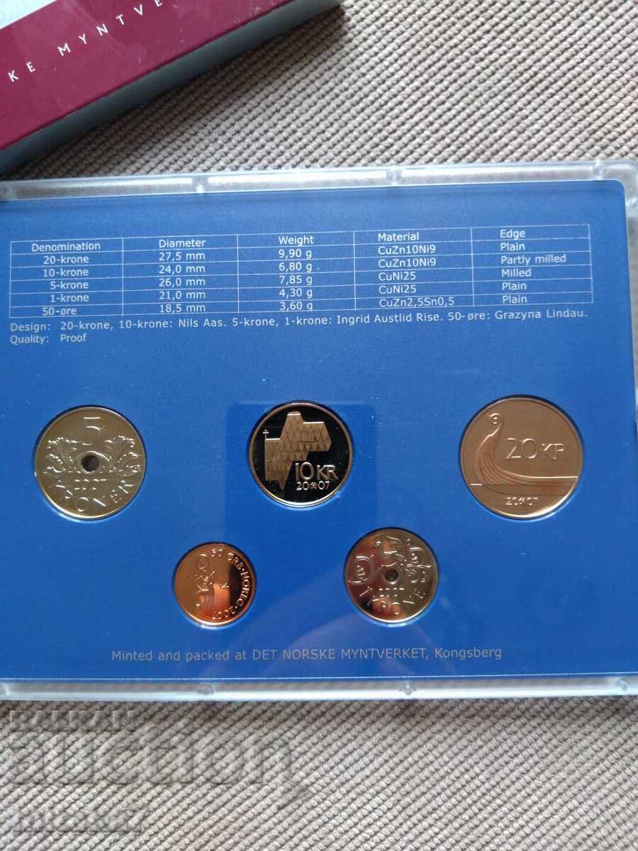 Livrarea Set de monede, Norvegia, 2007.