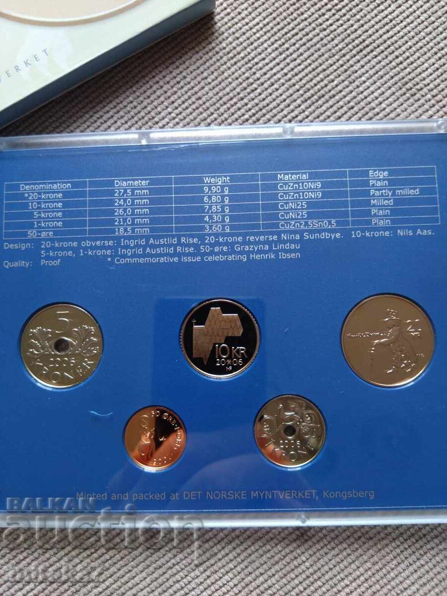 Παράδοση Σετ νομισμάτων, Νορβηγία, 2006.
