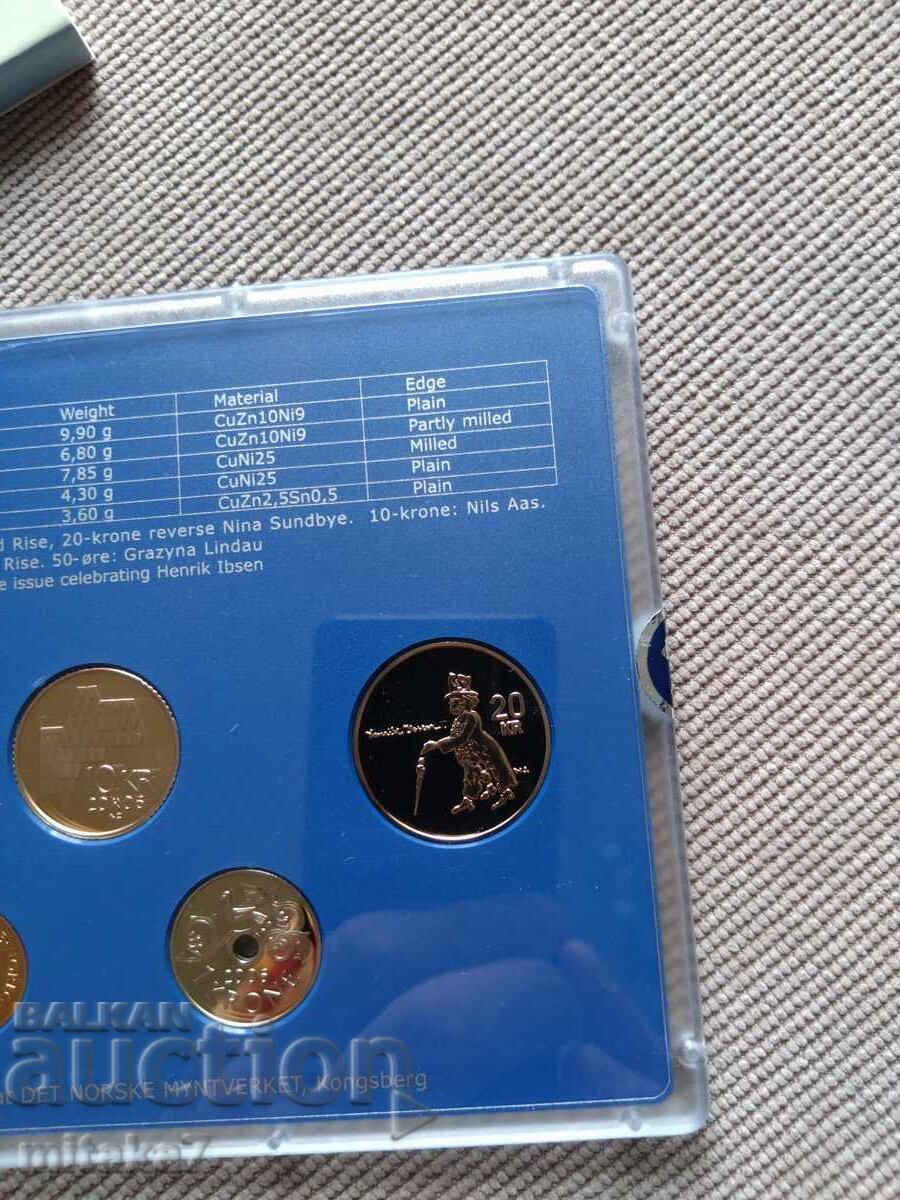 Σετ νομισμάτων, Νορβηγία, 2006. - 5