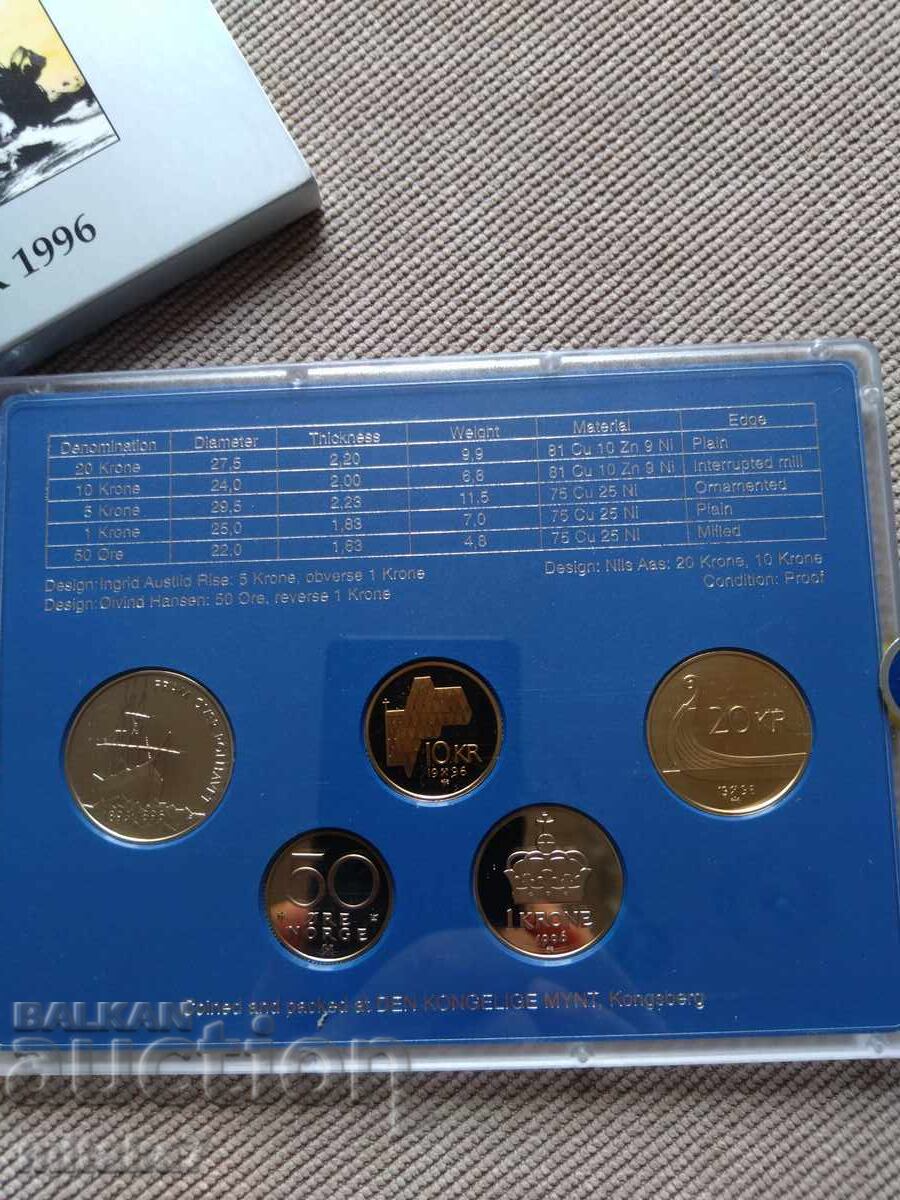 Delivery of Set of coins, Norway, 1996