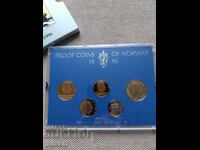 Set of coins, Norway, 1996