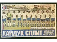 Hajduk Split Yugoslavia 1975 Champion Football Croatia