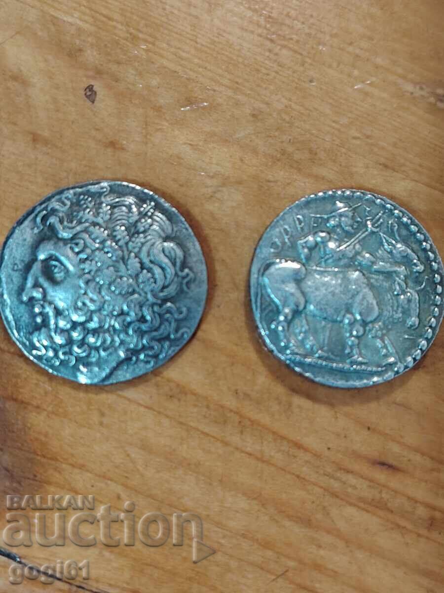 Copy of an ancient tetradrachm and decadrachm - 7 Copy of an ancient tetradrachm and decadrachm - 7