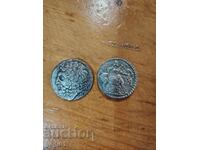 Copy of an ancient tetradrachm and decadrachm