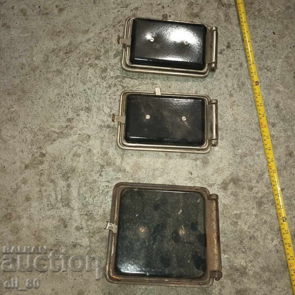 Παράδοση Ολοκαίνουργιες πόρτες για ξυλόσομπα, πλήρες σετ
