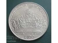 Vatican. 100 lire 1962. Al doilea Conciliu Vatican