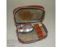 Калъф стар туристически комплект с лъжица ПЕТКО ДЕНЕВ