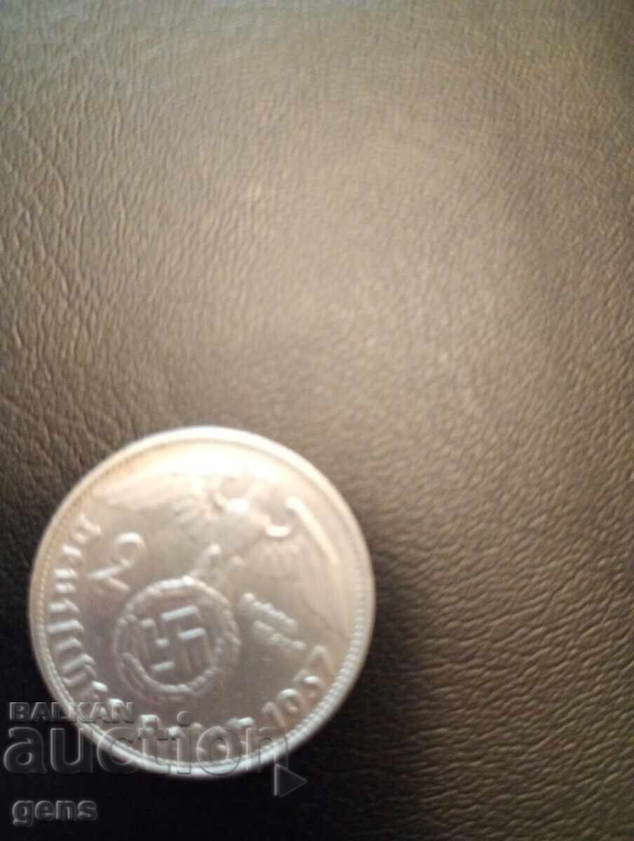 Germania 2 mărci 1937 argint cu preț € 18.00 | 35.20 BGN