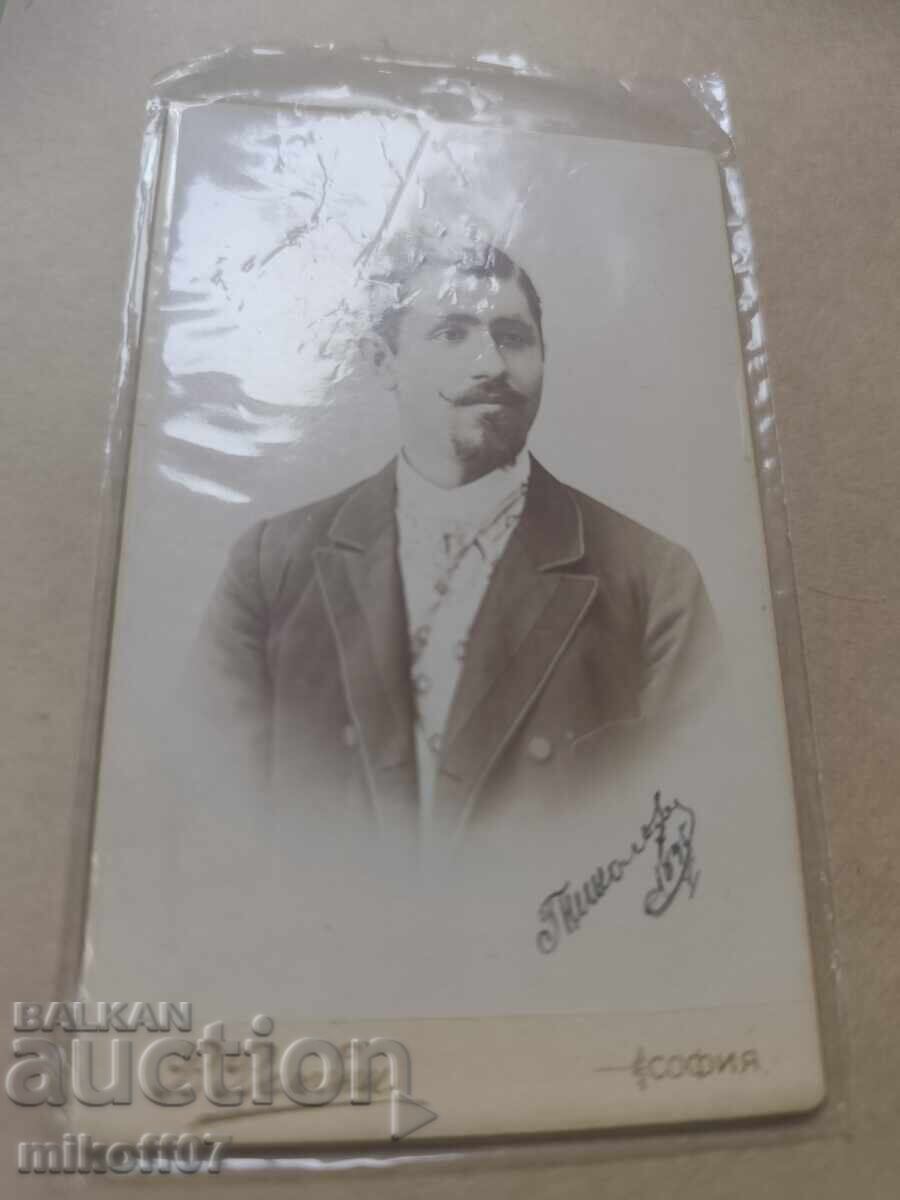 Photograph cardboard photograph Václav Velebný Sofia G. Nikolov 189